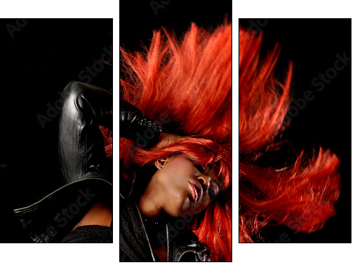 Miss Disco - Three-piece canvas, Triptych