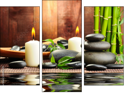 spa concept - Three-piece canvas, Triptych