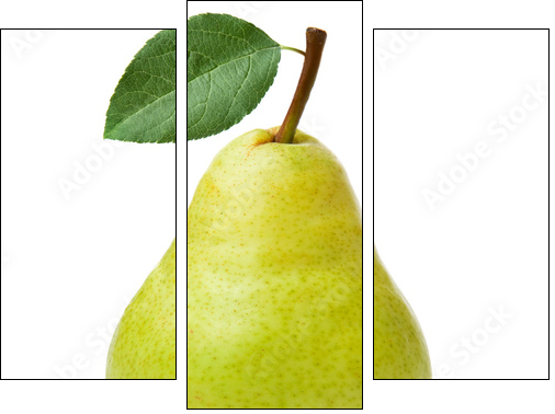 pears isolated on white background - Three-piece canvas, Triptych