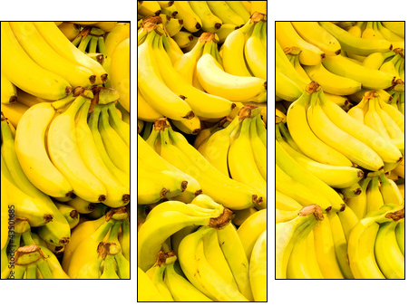 Bananas close up - Three-piece canvas, Triptych