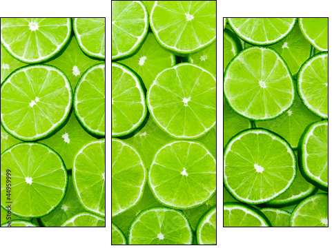lime background - Three-piece canvas, Triptych