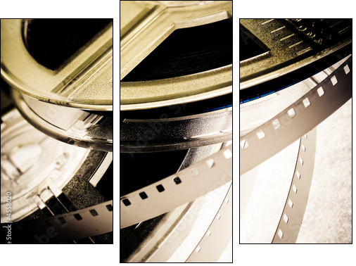 Film reels - Three-piece canvas, Triptych