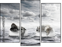 auf dem meer - Three-piece canvas, Triptych