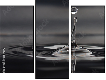 Goccia d'acqua - Three-piece canvas, Triptych