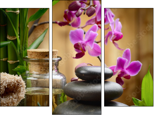 spa concept - Three-piece canvas, Triptych