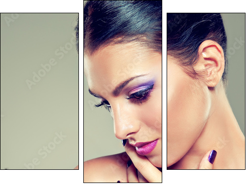 Beauty Portrait - Three-piece canvas, Triptych