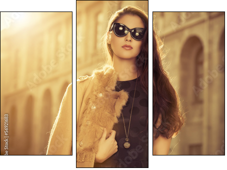 vogue model - Three-piece canvas, Triptych