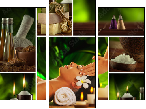 spa mix - Three-piece canvas, Triptych