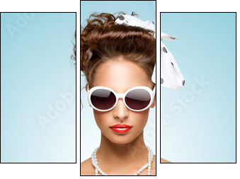 Pin-up gangsta. - Three-piece canvas, Triptych