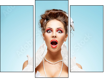 Full of emotions. - Three-piece canvas, Triptych