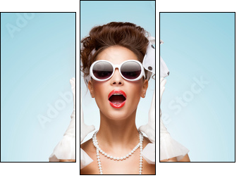 Full of emotions. - Three-piece canvas, Triptych