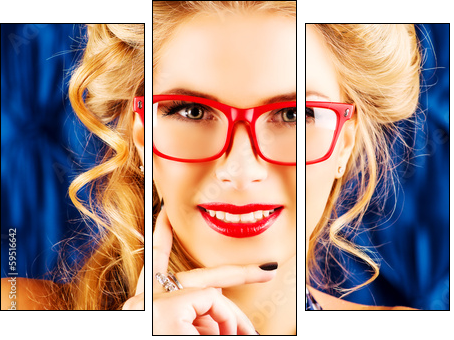 closeup retro - Three-piece canvas, Triptych