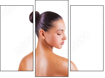 Female back - Three-piece canvas, Triptych