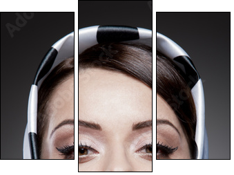 gorgeous caucasian brunette - Three-piece canvas, Triptych