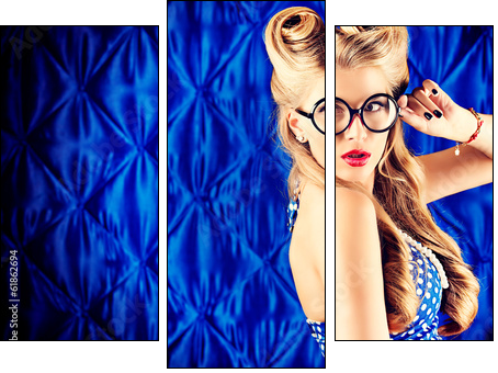 smart blonde - Three-piece canvas, Triptych