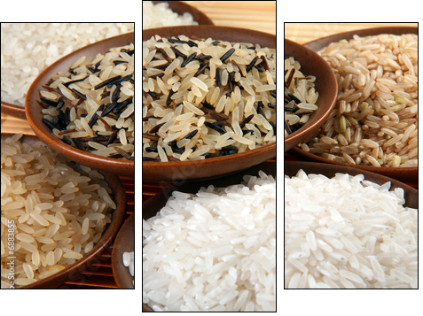 Rice set - Three-piece canvas, Triptych