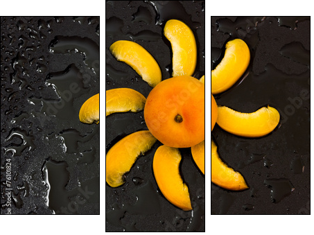 Apricots - Three-piece canvas, Triptych