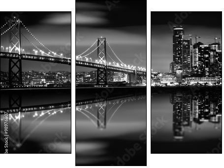 The San Francisco Bay - Three-piece canvas, Triptych