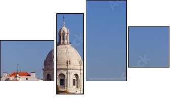 Lisbon View - Four-piece canvas, Fortyk