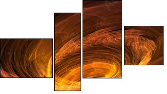 fire tornado - Four-piece canvas, Fortyk