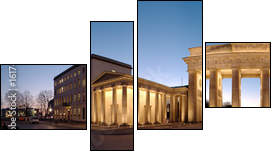 Brandenburger Tor / Brandenburg Gate - Four-piece canvas, Fortyk