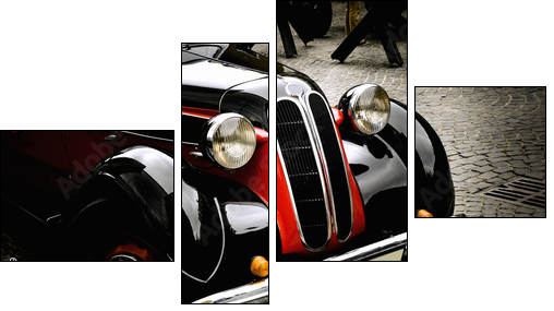 vintage car - Four-piece canvas, Fortyk