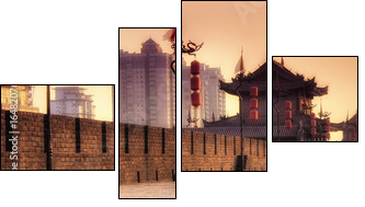 Xi'an / Xian (China) - Cityscape - Four-piece canvas, Fortyk