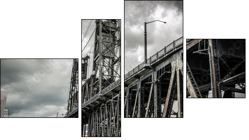 Steel Bridge - Four-piece canvas, Fortyk