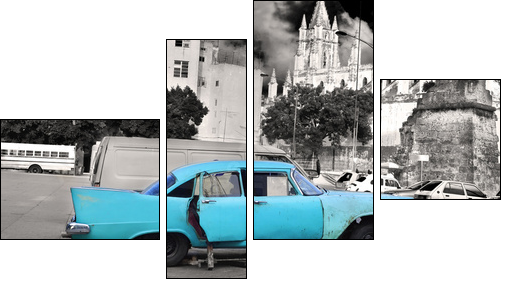Old Havana car - Four-piece canvas, Fortyk