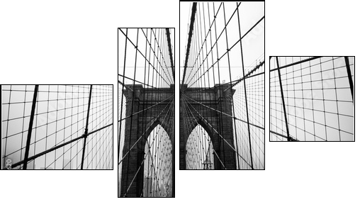 Brooklyn bridge - Four-piece canvas, Fortyk