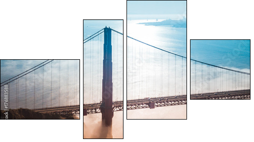 San Francisco Skyline - Four-piece canvas, Fortyk
