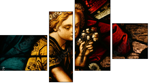 Stained Glass - Four-piece canvas, Fortyk