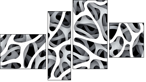 Hintergrund organisch - Four-piece canvas, Fortyk