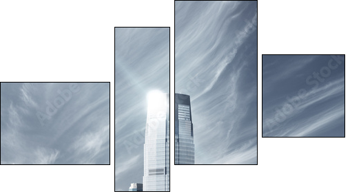 Future city - newyork city - Four-piece canvas, Fortyk