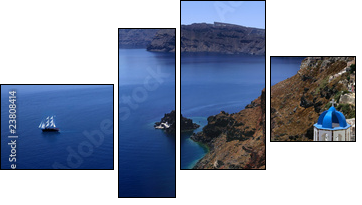 Santorini - Four-piece canvas, Fortyk