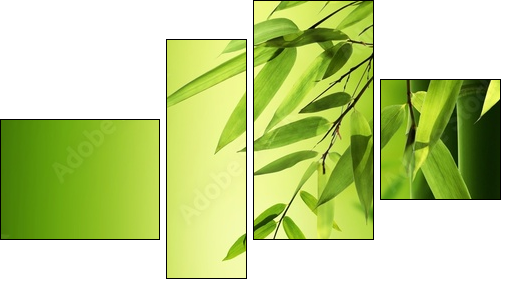 Spa still life - Four-piece canvas, Fortyk