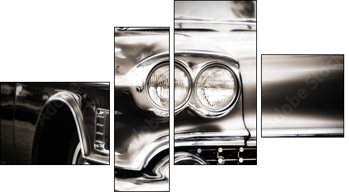 American Classic Caddilac Automobile Car. - Four-piece canvas, Fortyk