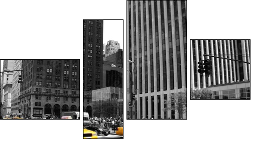 NYC Taxi - Four-piece canvas, Fortyk
