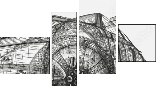 3d model cars - Four-piece canvas, Fortyk