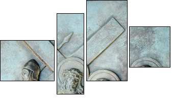 Station of the Cross #4 - Four-piece canvas, Fortyk