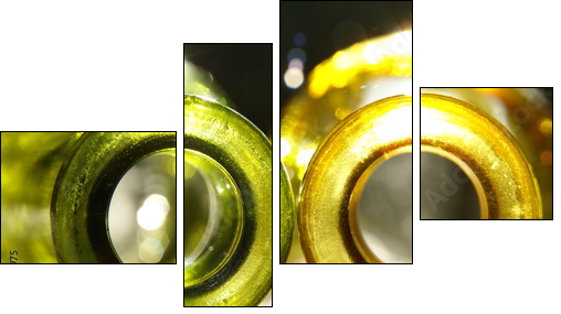 butelki - Four-piece canvas, Fortyk