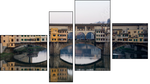 Ponte Vecchio a Firenze - Four-piece canvas, Fortyk