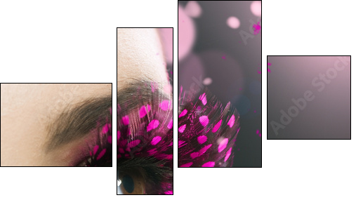 Beautiful Fashion Holiday Makeup - Four-piece canvas, Fortyk