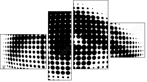 new vision of human eyes - Four-piece canvas, Fortyk