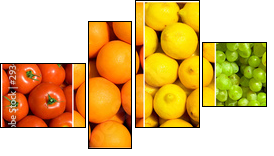 fruit rainbow - Four-piece canvas, Fortyk