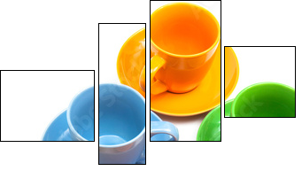 coffee cups - Four-piece canvas, Fortyk