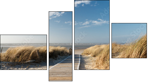 Nordsee Strand auf Langeoog - Four-piece canvas, Fortyk