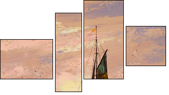 Sailing boat - Four-piece canvas, Fortyk