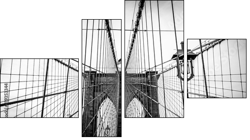 brooklyn bridge in new york - Four-piece canvas, Fortyk