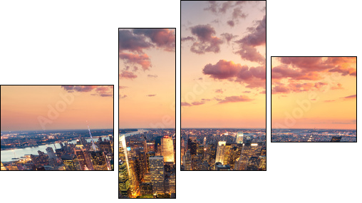 New York - Four-piece canvas, Fortyk